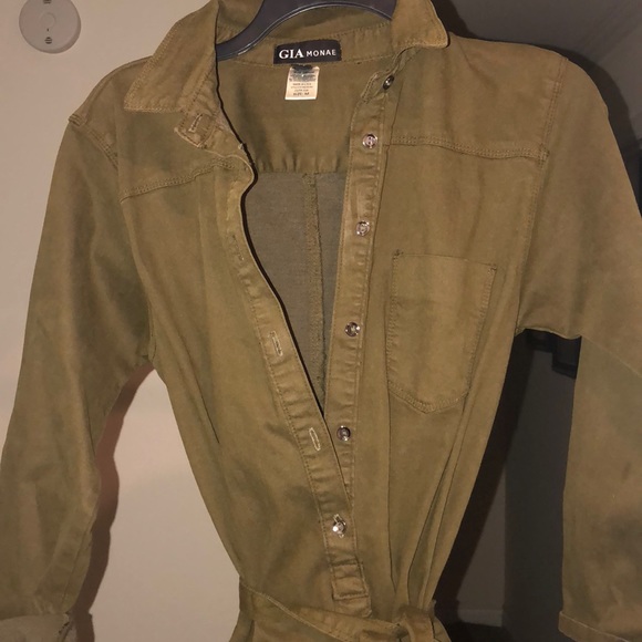 Green cargo dress - Picture 3 of 3